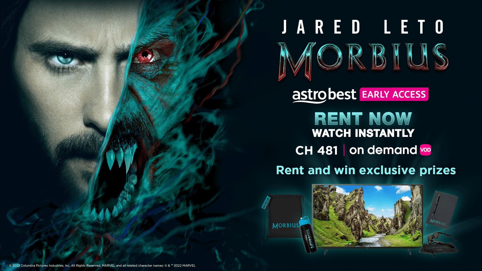 Stream Marvel film ‘Morbius’ on Astro and stand to win prizes Press